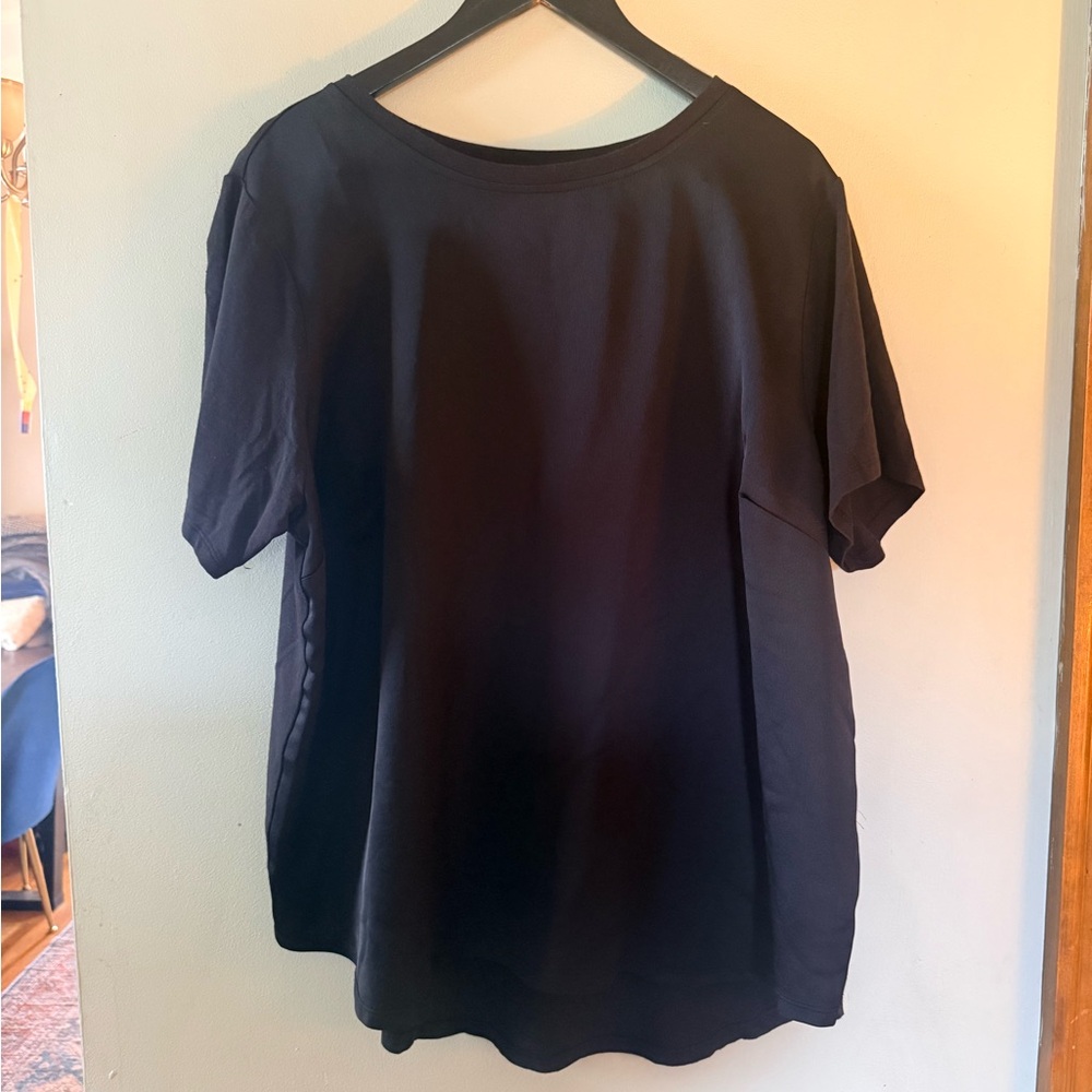 Jason Wu Classic Black Women's Short Sleeve Top